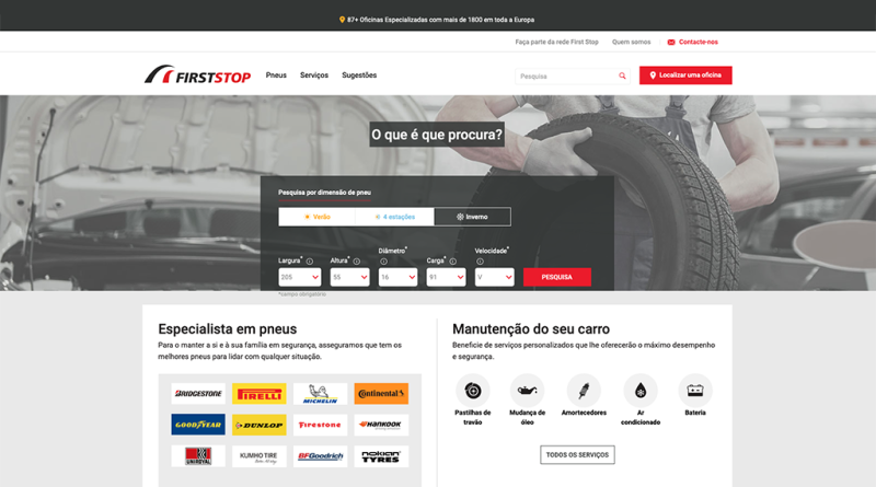 01 - First Stop otimiza website para clientes B2C