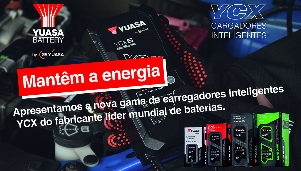 01 - YUASA apresenta vantagens dos Carregadores YCX