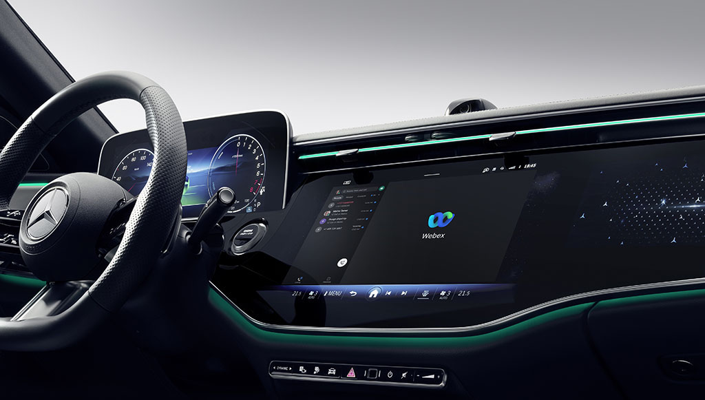 03 - Novos Mercedes Benz Classe E equipados com Webex Meetings e Calling 1